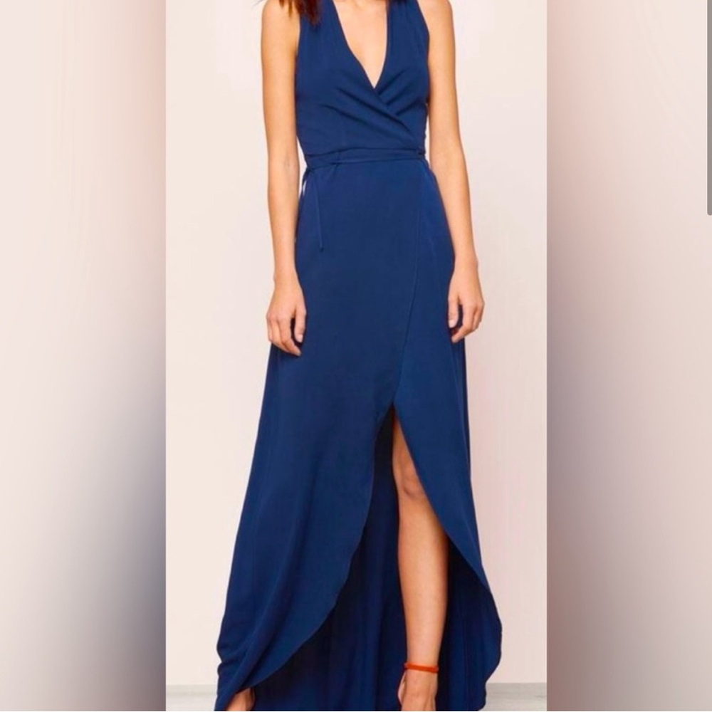 Mickey & Jenny Suzette Wrap Dress Navy XS